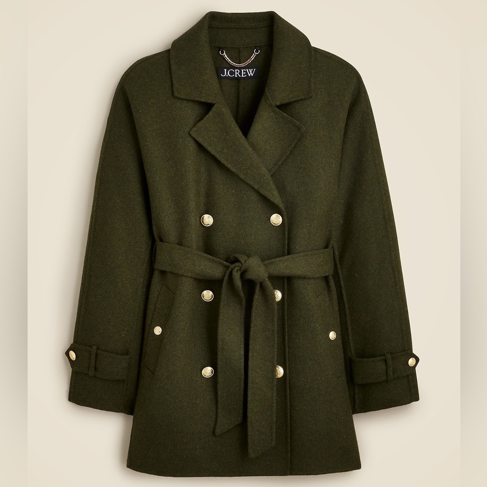 Jcrew wool trench coat